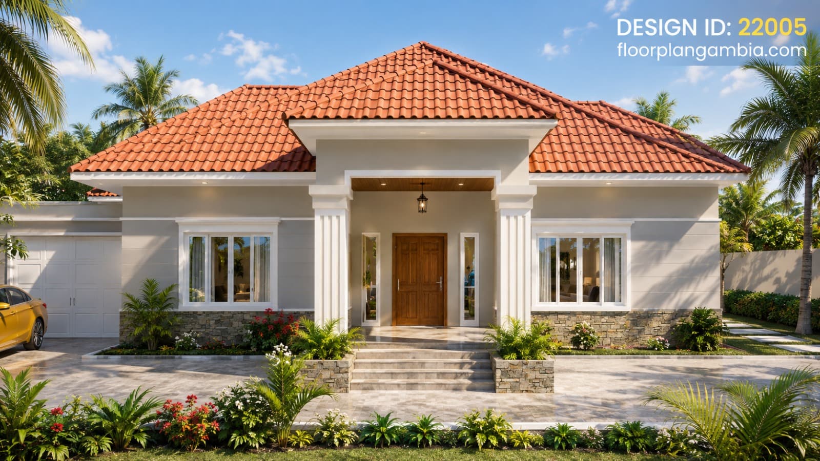 Classic Red-Roof 3-Bedroom Bungalow